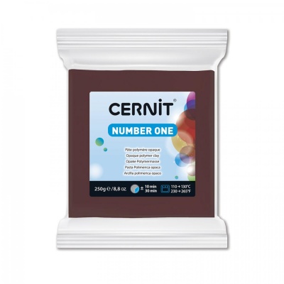 CERNIT Number One 250 g, 800 hnědá