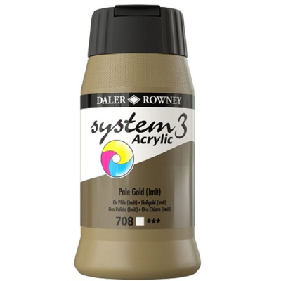 D&R System3 Akryl 500 ml, Pale Gold Imitation