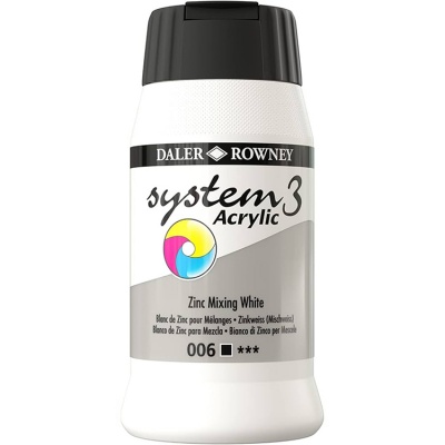 D & R System3 Acrylic 500 ml, Zinc mixing white