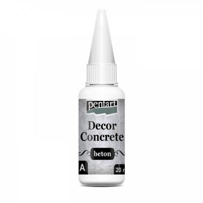 Decor beton, betonový prášek hrubý, 250 ml + 20 ml