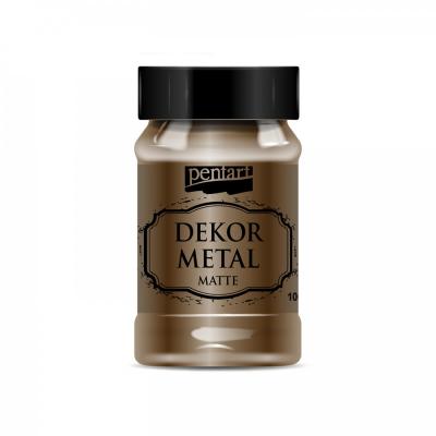 Dekor Metal matná 100 ml, čokoládová