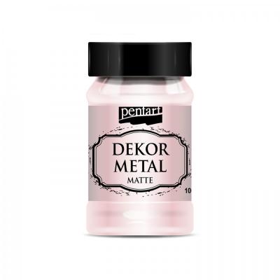 Dekor Metal matná 100 ml, růžová zlatá