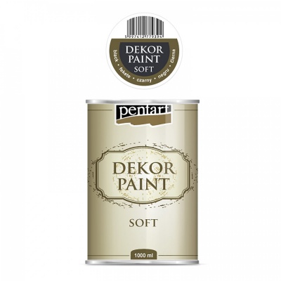 Dekor Paint Soft 1000 ml, černá