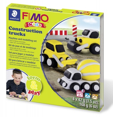 DĚTSKÁ SADA FIMO KIDS, Stavební auta