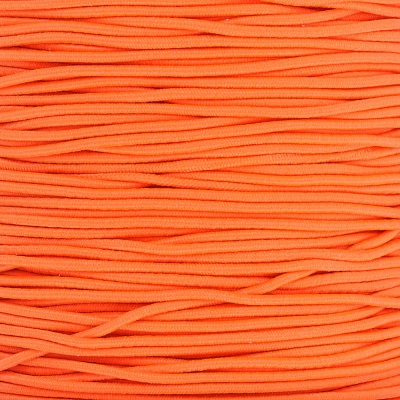 Elastická šňůrka kulatá, 1 mm, oranžová