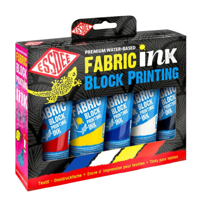 ESSDEE Sada barev na textil pro linoryt, 5 x 100 ml