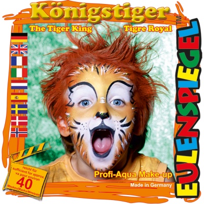 EULENSPIEGEL, Barvy na obličej, 4 ks, sada tygr