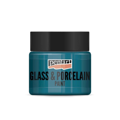 Barva na sklo a porcelán, 30 ml, tyrkysová zelená