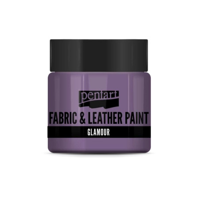 Barva na textil a kůži, glamour, 50 ml, fialovostrieborná