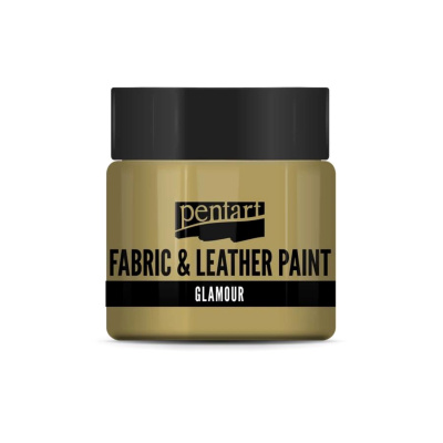 Barva na textil a kůži, glamour, 50 ml, šampaňské
