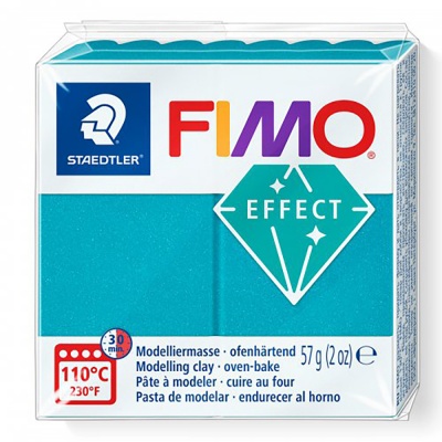 FIMO Effect Metallic 57 g, 36 metalická tyrkysová