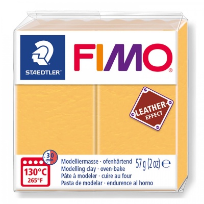 FIMO Leather effect 57 g, 109 šafránová žlutá