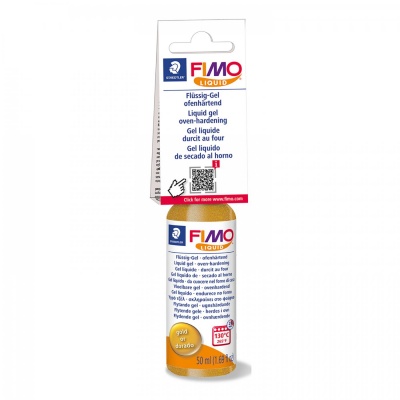 FIMO Liquid Deco Gel 50 ml, tekutý polymer, zlatý