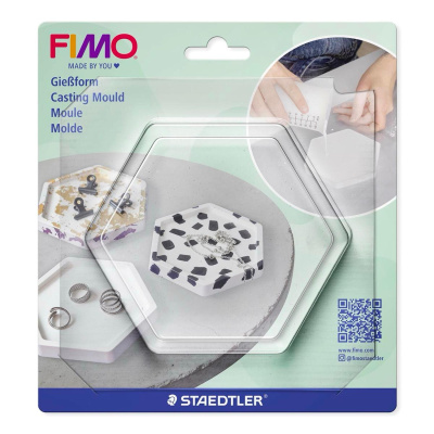 FIMO odlévací forma - hexagon, 13 x 11,5 cm