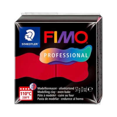 FIMO Professional 57 g, 29 karmínová