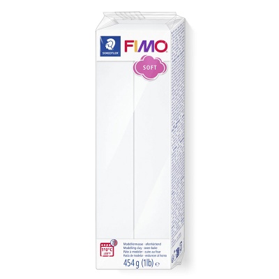 FIMO Soft, 454 g, 0 bílá