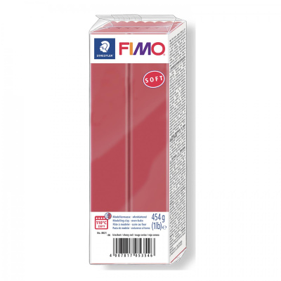 FIMO Soft, 454 g, 26 tmavě červená