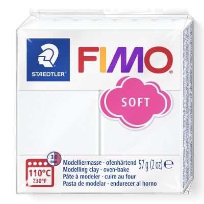 FIMO Soft, 57 g, 0 bílá