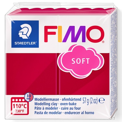 FIMO Soft, 57 g, 26 třešňová červená