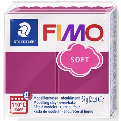 FIMO soft TREND, 57 g, T23 červená malina