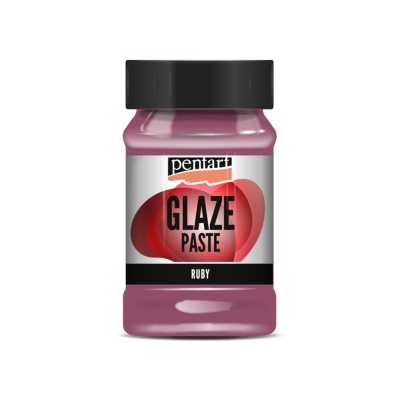 Glazovací pasta, 100 ml, rubínová