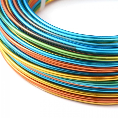 Hliníkový drát, 2 mm, barevný, 1 m