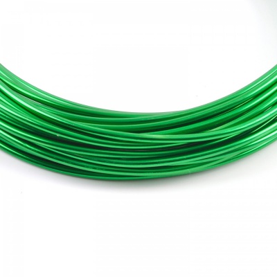 Hliníkový drát, 2 mm, zelený, 1 m