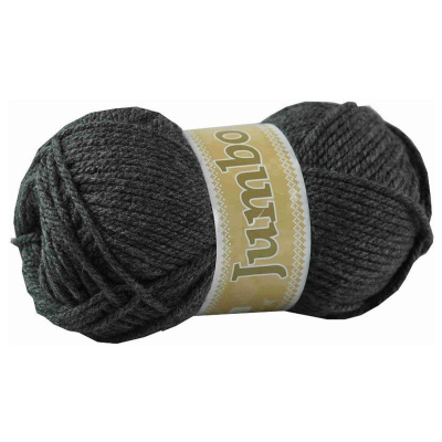 Jumbo, akrylová příze, 100 g, cca 147 m, 909 černá/šedá 