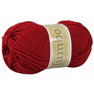Jumbo, akrylová příze, 100 g, cca 147 m, 934 tmavě červená