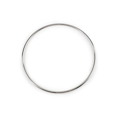 Kovový kruh z niklu, průměr 21,3 cm 