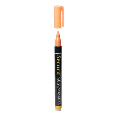 Křídový fix, Securit, hrot 1-2 mm, oranžový