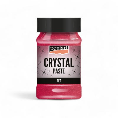 Křišťálová pasta, Crystal Paste, 100 ml, červená