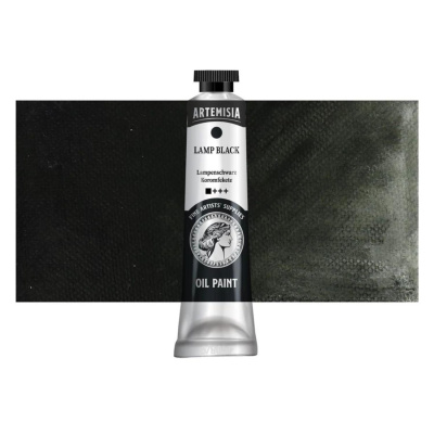 Olejová barva Artemisia lamp black, 40 ml