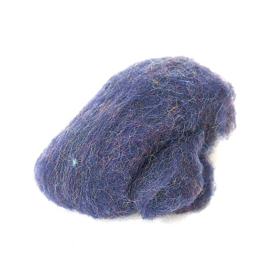 Plstící rouno mykané, s leskem 20 g, modré