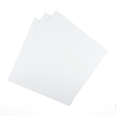 Kraftový papír 30 x 30 cm, 300g karton, bílý, 10 ks