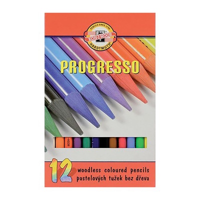 Pastelky Progresso KOH-I-NOOR, sada 12 ks