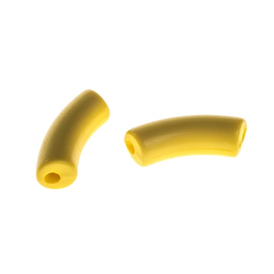 Plastové korálky na náramky, váleček, 34 x 13 cm, žlutá