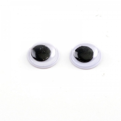Plastové oči kulaté, 3 mm, 100 ks