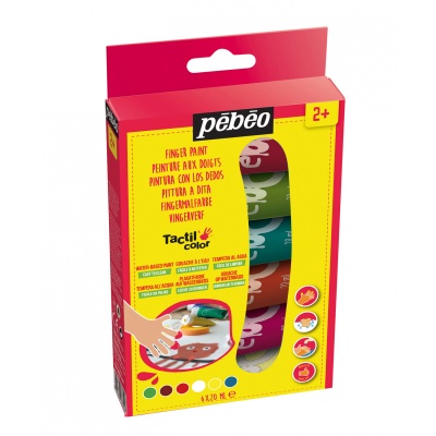 Prstové barvy Tactilcolor Sada 6 x 20 ml