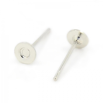 Puzeta plochá 4 mm ocel 10 ks