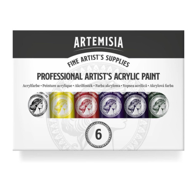 Sada akrylových barev Artemisia, 6 x 20 ml
