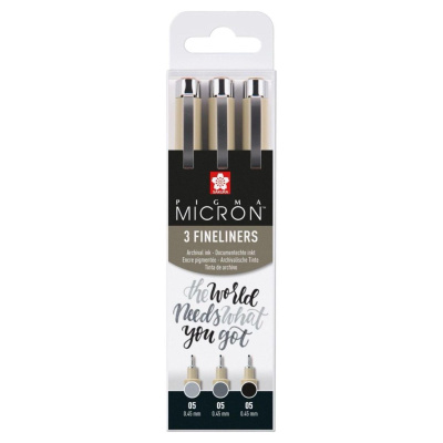 SAKURA Pigma Micron fineliner, sada 3 ks 