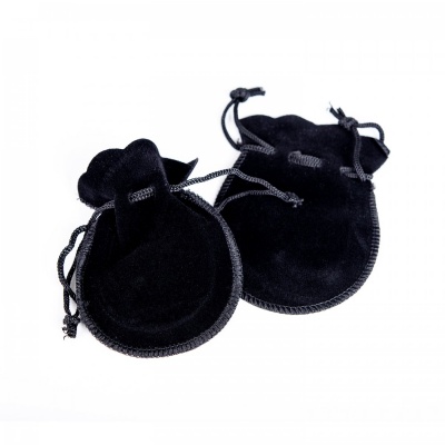 Sametové kapsa, 9 x 7 cm, černé