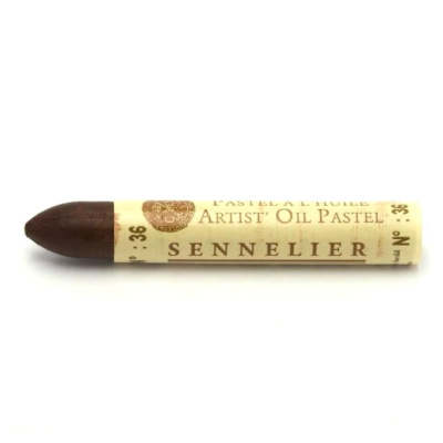 Olejový pastel Sennelier - pálená Sienna 036 