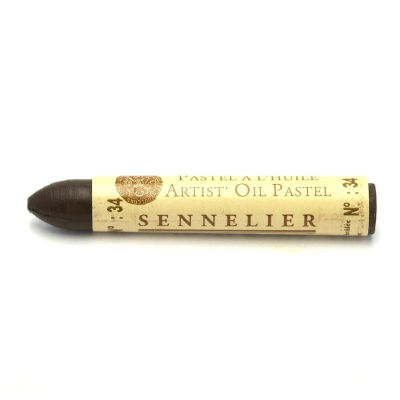 Olejový pastel Sennelier - pálená umbra 034 