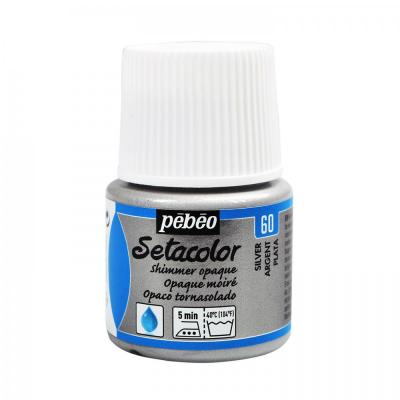 Setacolor opaque 45 ml, 60 Shimmer silver