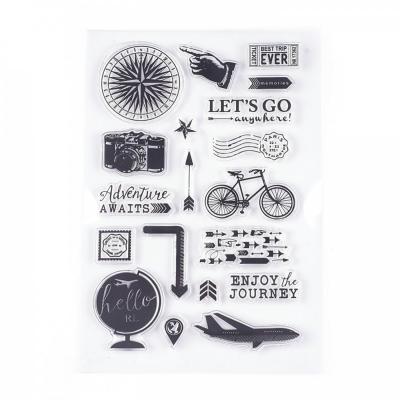 Silikonové razítka, sada, cestování 2