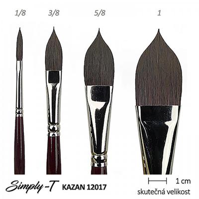 Štětec t_brush Kazan, kočičí jazýček, 5/8