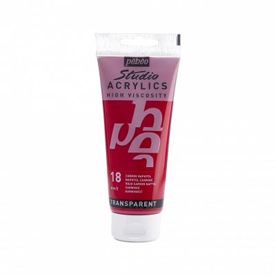 Studio Acrylics 100 ml, 18 Naphtol carmine