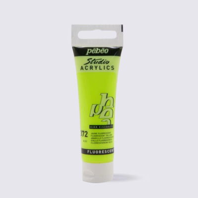 Studio Acrylics 30 ml, 372 Fluorescent Yellow 